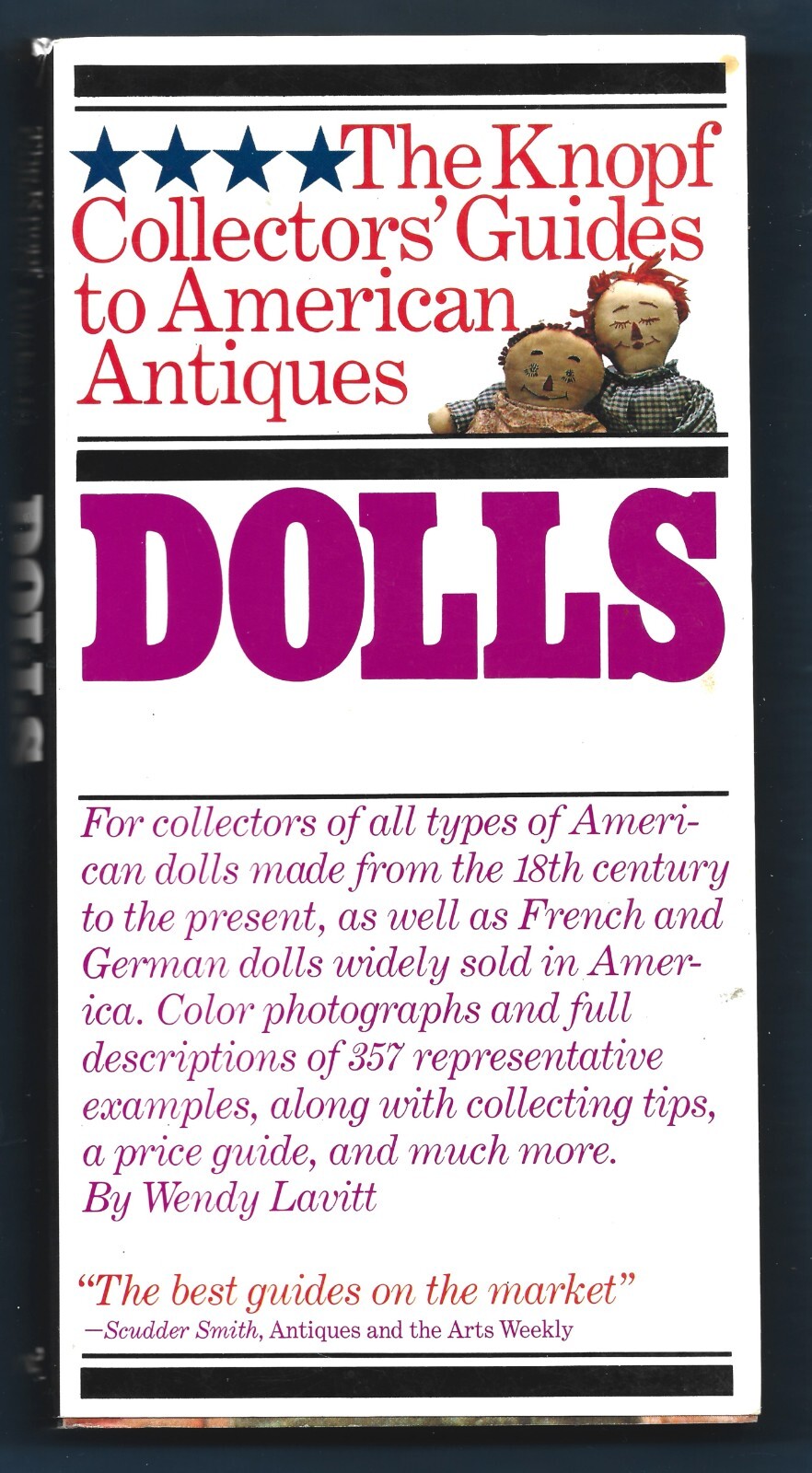 Knopf Collectors’ Guide-American Antiques-Dolls PB w/dj-1983-479 pages