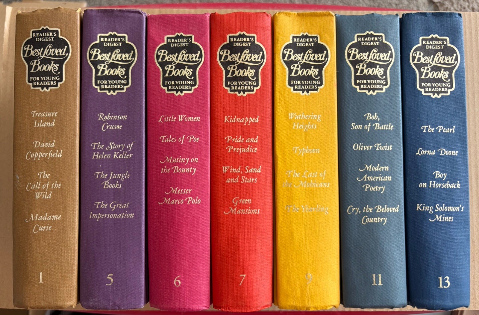 Readers Digest Best Loved Books for Young Readers Vintage 1960s Edition Lot Of 7