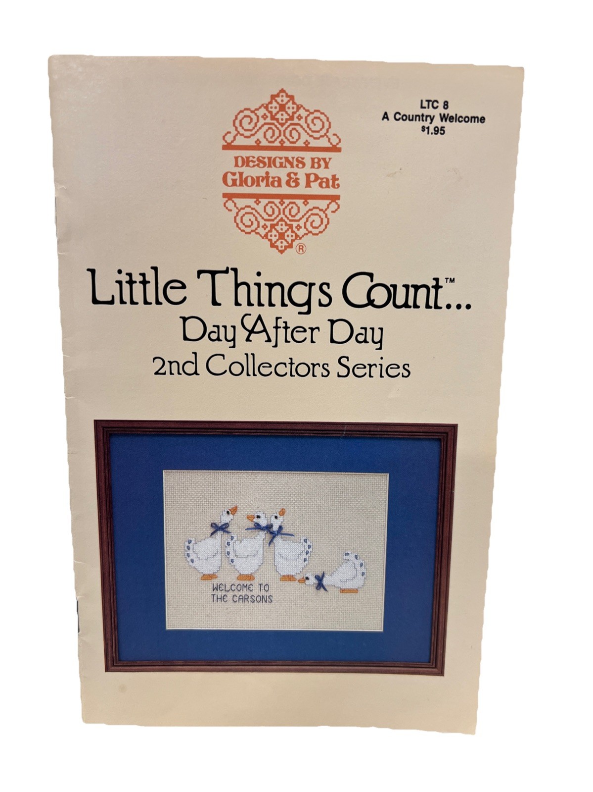 Gloria & Pat Counted Cross Stitch Pattern Leaflet LTC8 A Country Welcome 1987
