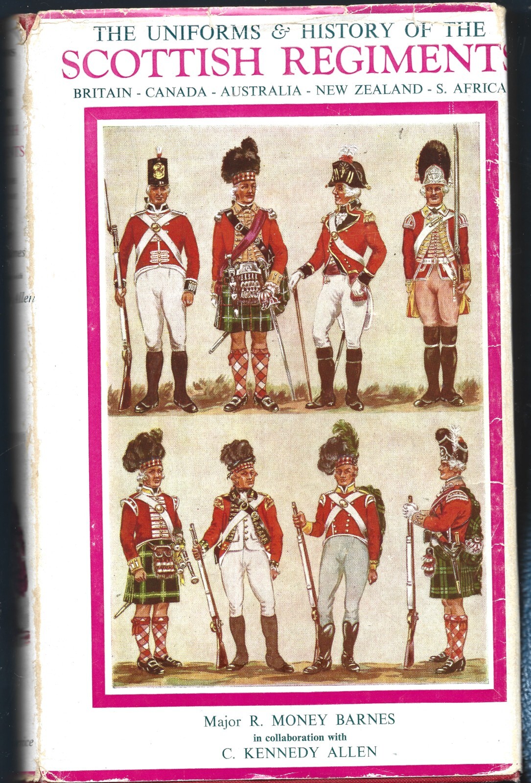 Uniforms-Scottish Regiments HB w/dj-R. Money Barnes-1969-352 pages-3rd Printing