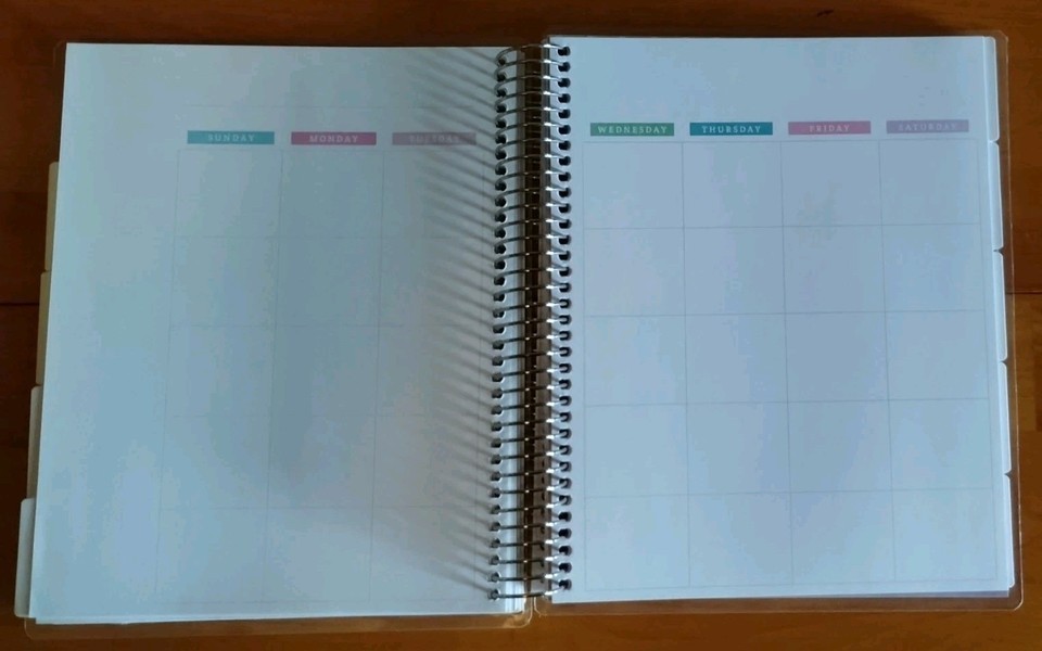 The Sky is The Limit Spiral Planner Weekly 12 Month Planner Calendar 174 pages