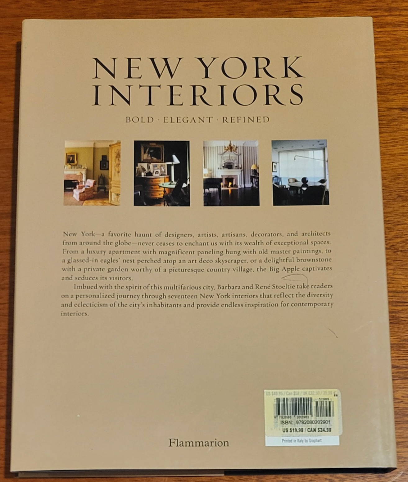 New York Interiors: Bold, Elegant, Refined, , Very Good Book