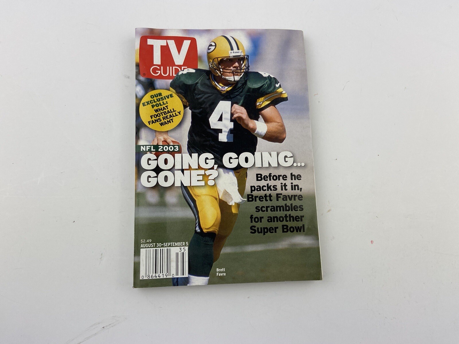 TV Guide August 30 – Sept 5, 2003 NFL 2003 Brett Favre – G