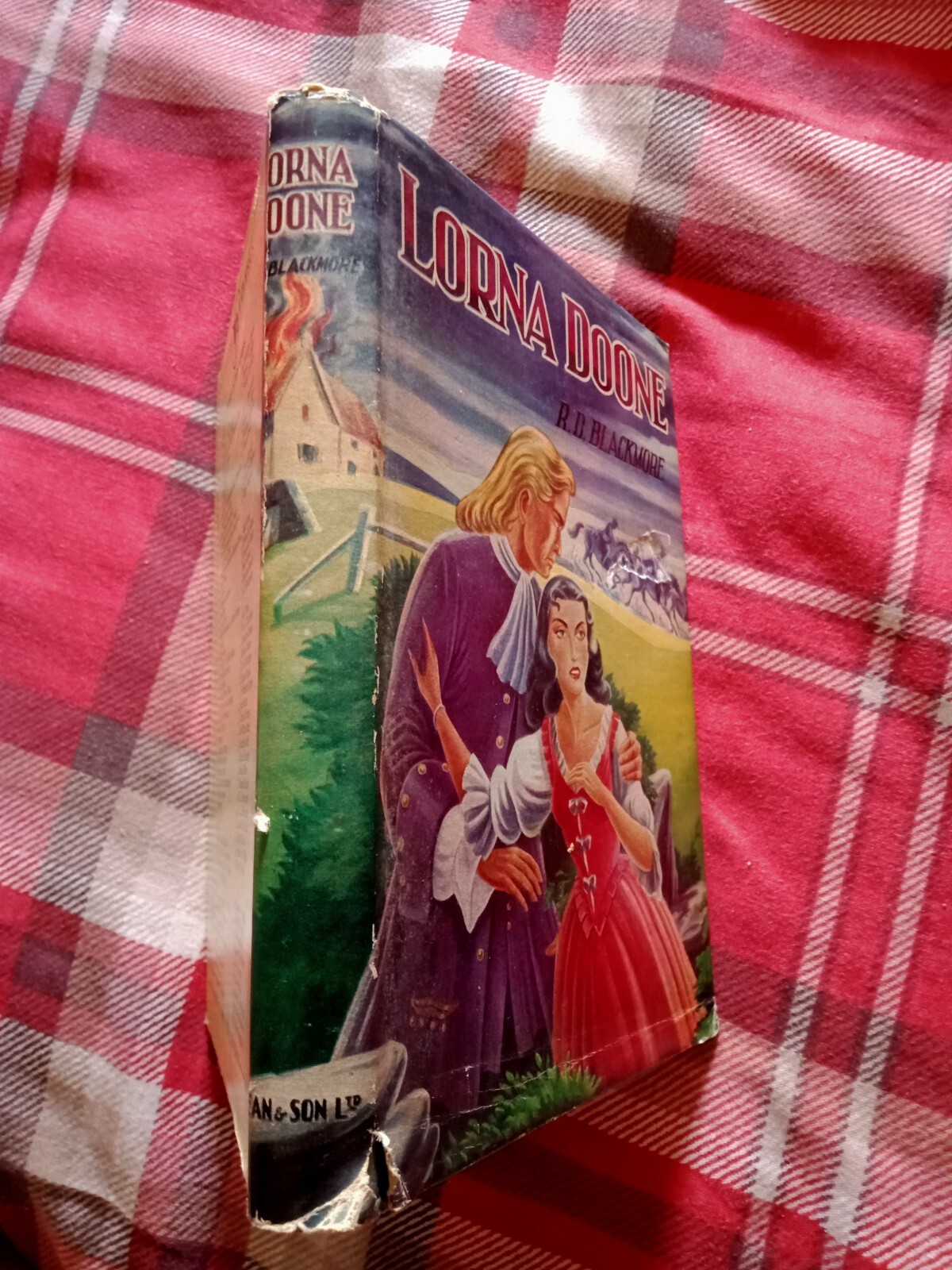 Lorna Doone Romance Of Exmoor R D Blackmore Vintage Book With Dust Jacket