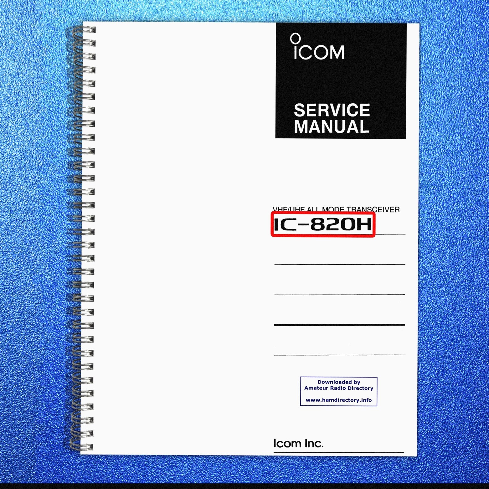 ICOM IC-820H Transceiver Service Manual, FIXED – FRONT & BACK – XL FOLDOUT PAGES