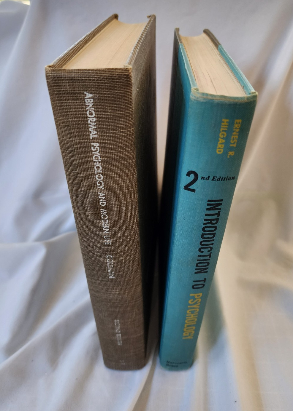 Vintage 1950s HC Books Hilgard Intro to Psychology Coleman Abnormal Psychology