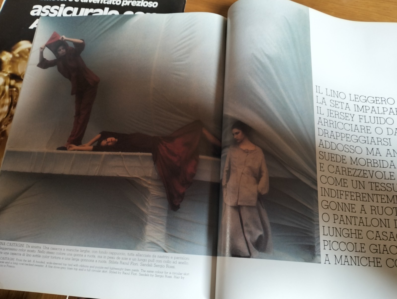LINEA ITALIANA FASHION MAGAZINE APRILE 1978 LIKE VOGUE 450 PAGES CARLO ORSI