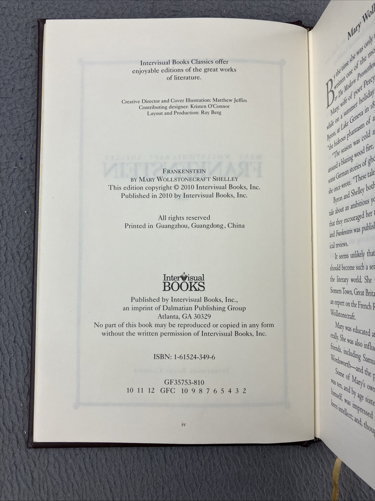 Frankenstein by Mary Wollstonecraft Shelley – Faux Leather Slight Imperfections