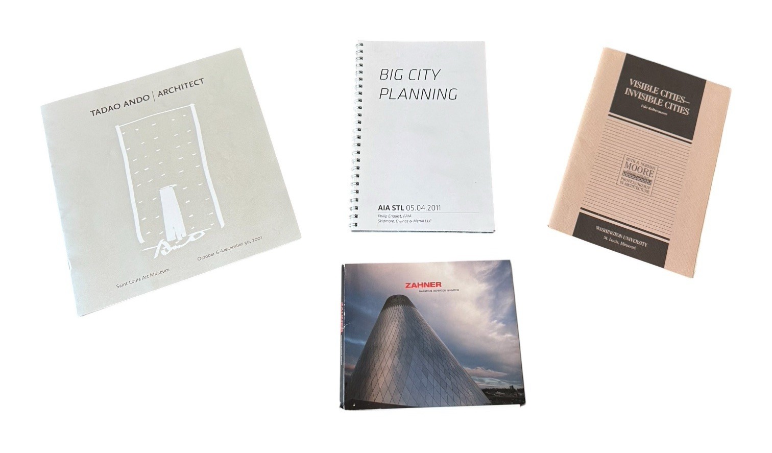 Modern Architecture Booklet Catalog Lot Tadao Ando Zahner AIA STL Do Kultermann