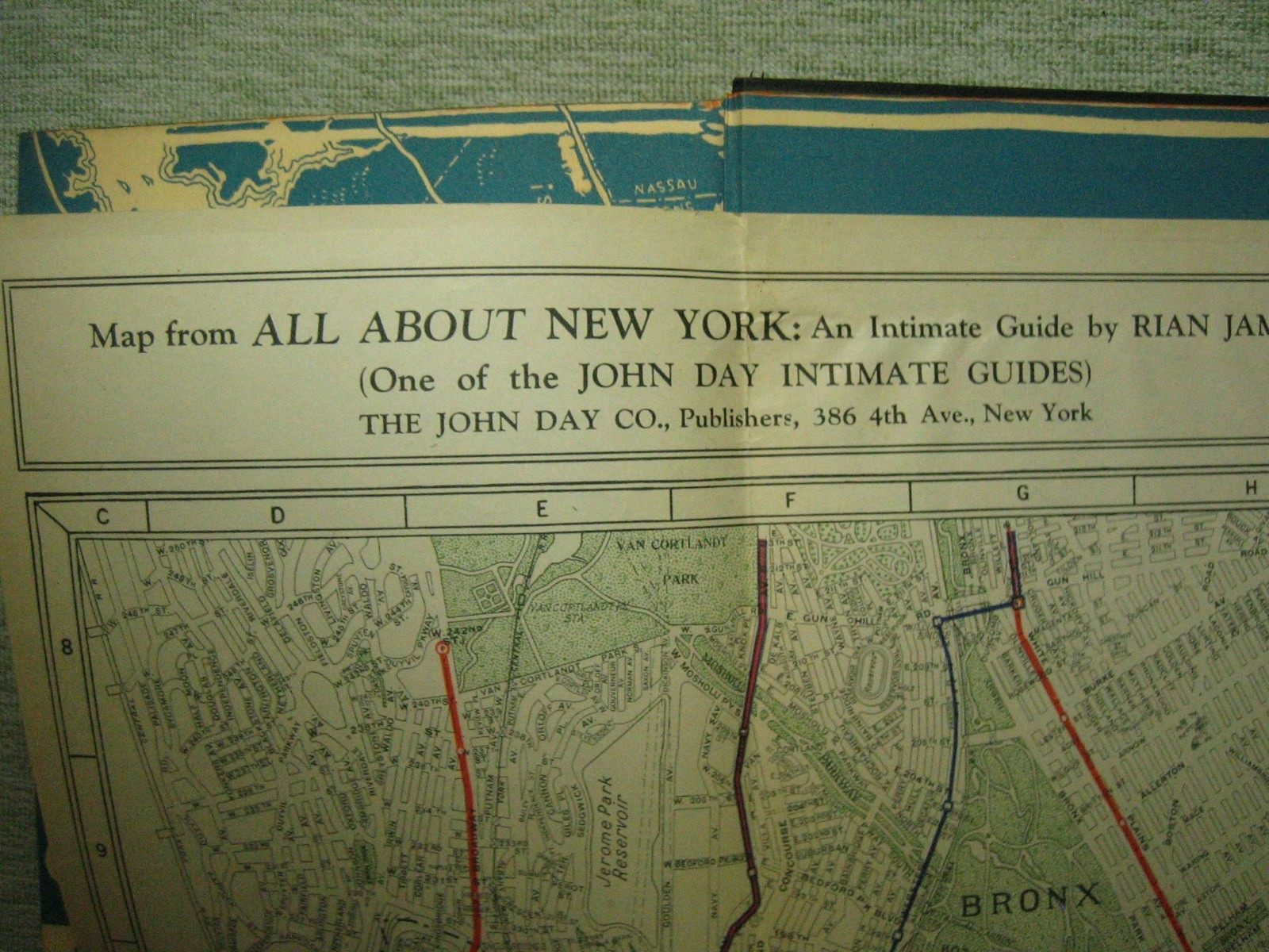 All About New York: An Intimate Guide 1st Edition 1931 R James Ogden Nash