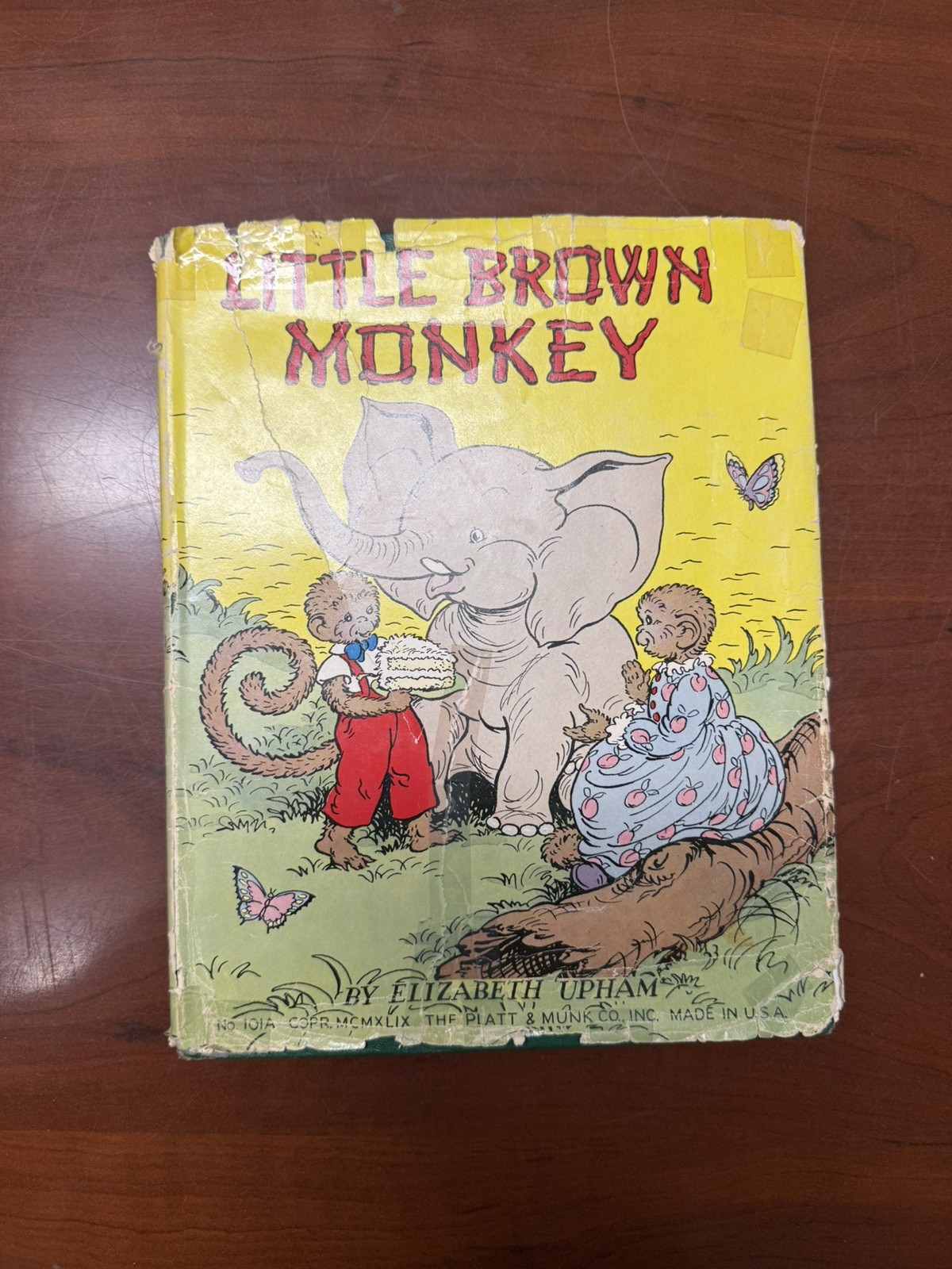 Vintage1949 Little Brown Monkey 1st Edition Elizabeth Upham Platt & Munk. HC, DJ