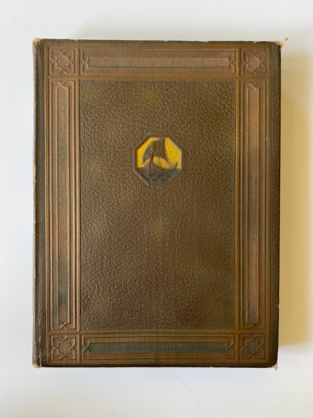 Antique Our Wonder World Vol. X The Quiz Book 1926 Leather Bound Illustrated