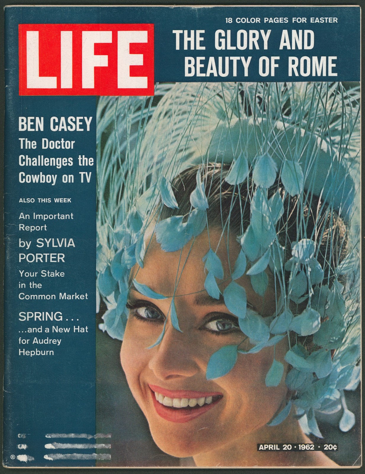 Life Magazine April 20 1962 The Glory & Beauty Of Rome Audrey Hepburn~1960s