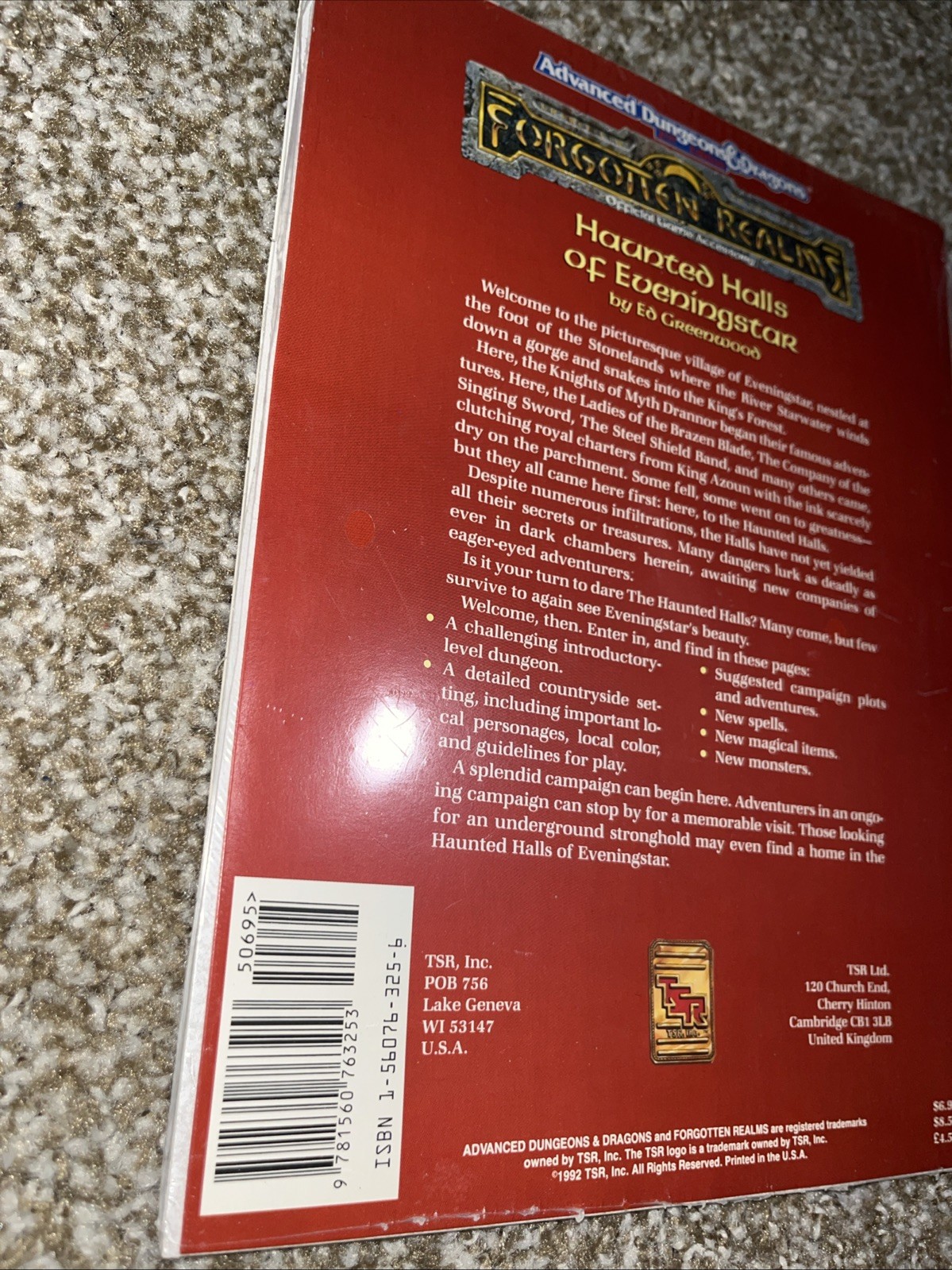 Haunted Halls of Eveningstar (AD&D 2nd Ed Fantasy Roleplaying, Forgotten Realms