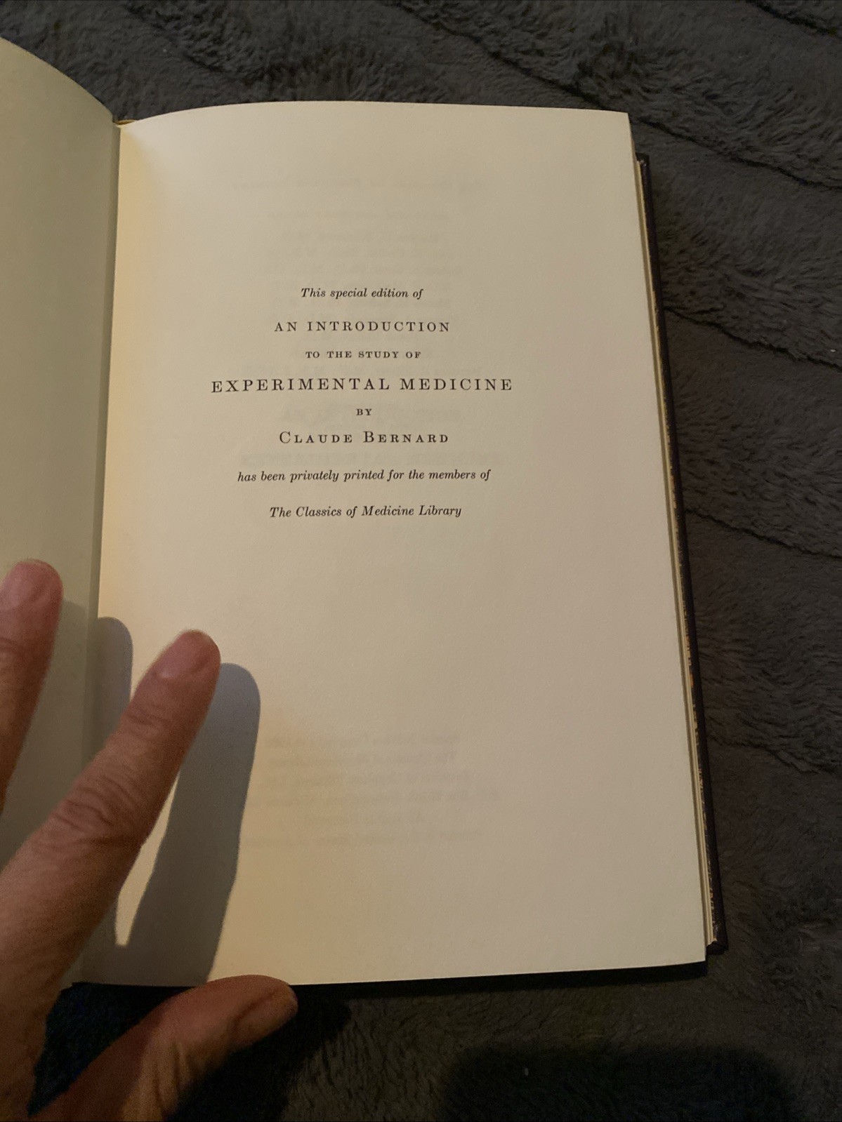Classics Of Medicine: Experimental Medicine