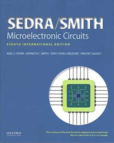 Microelectronic Circuits (The Oxford Series – Paperback, by Sedra Adel S.; – New