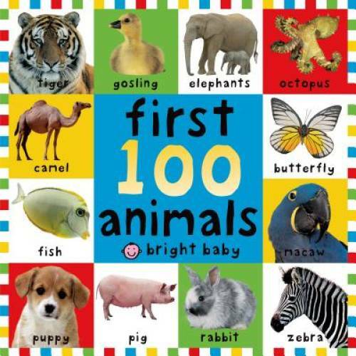 First 100 Animals – Board book By Priddy, Roger – GOOD