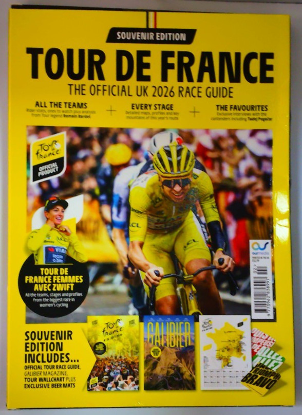 Official UK Tour de France Souvenir Edition Race Guide TDF 2026 inc Beer Mats