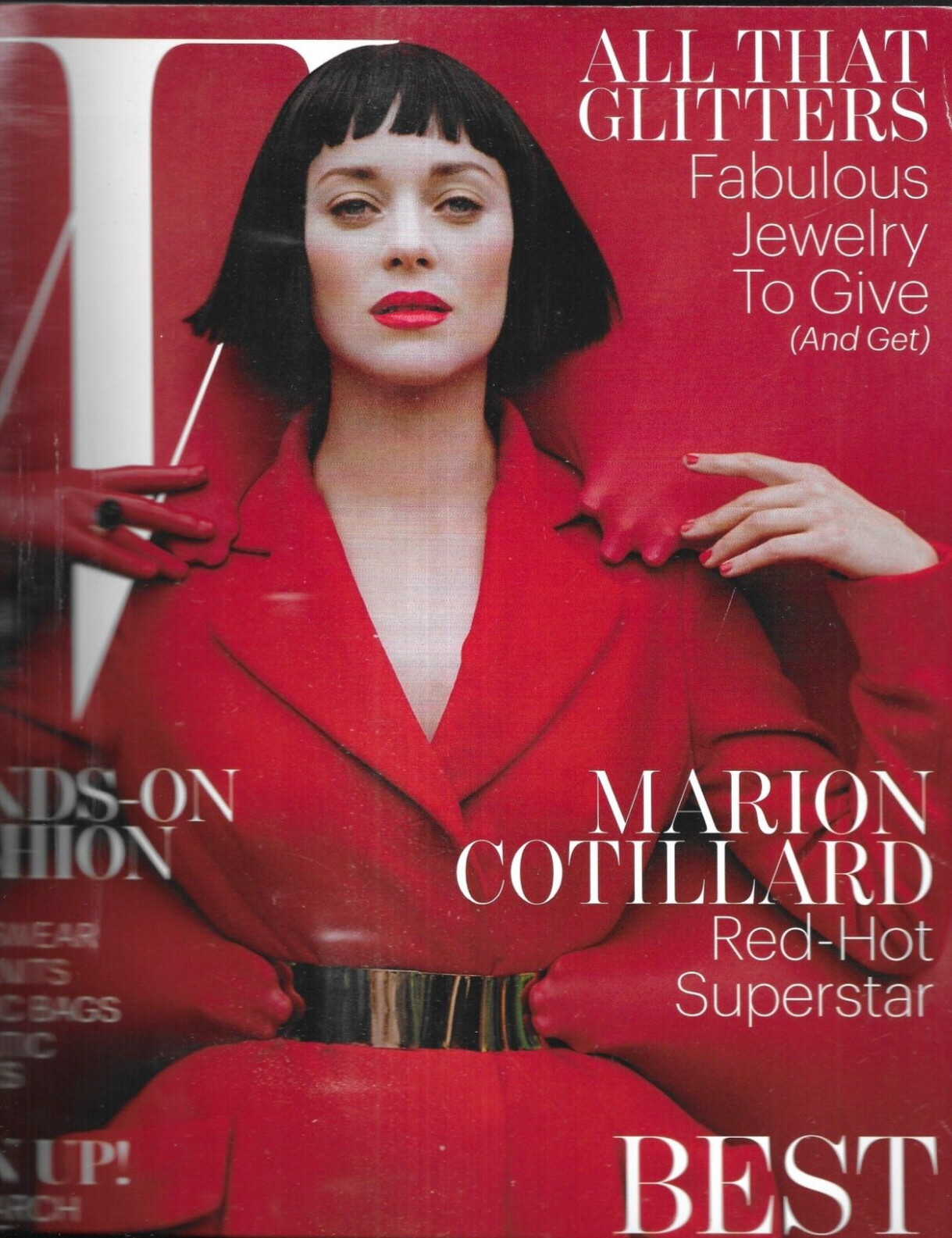 W Magazine Marion Cotillard Holiday Fashion Sportswear Graphic Bags Dresses 2012