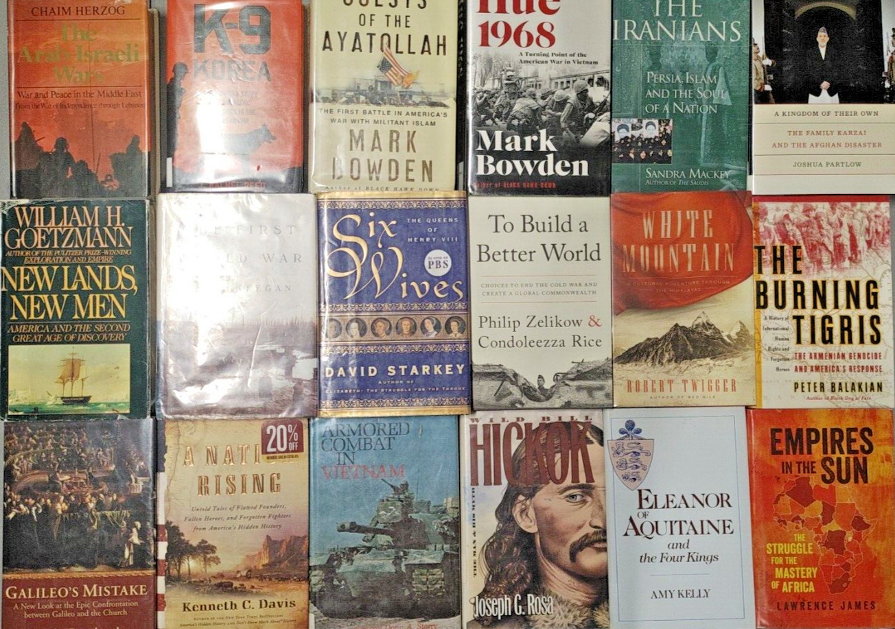 HARDCOVER Lot 7 History US World Europe American Ancient War Books MIX UNSORTED