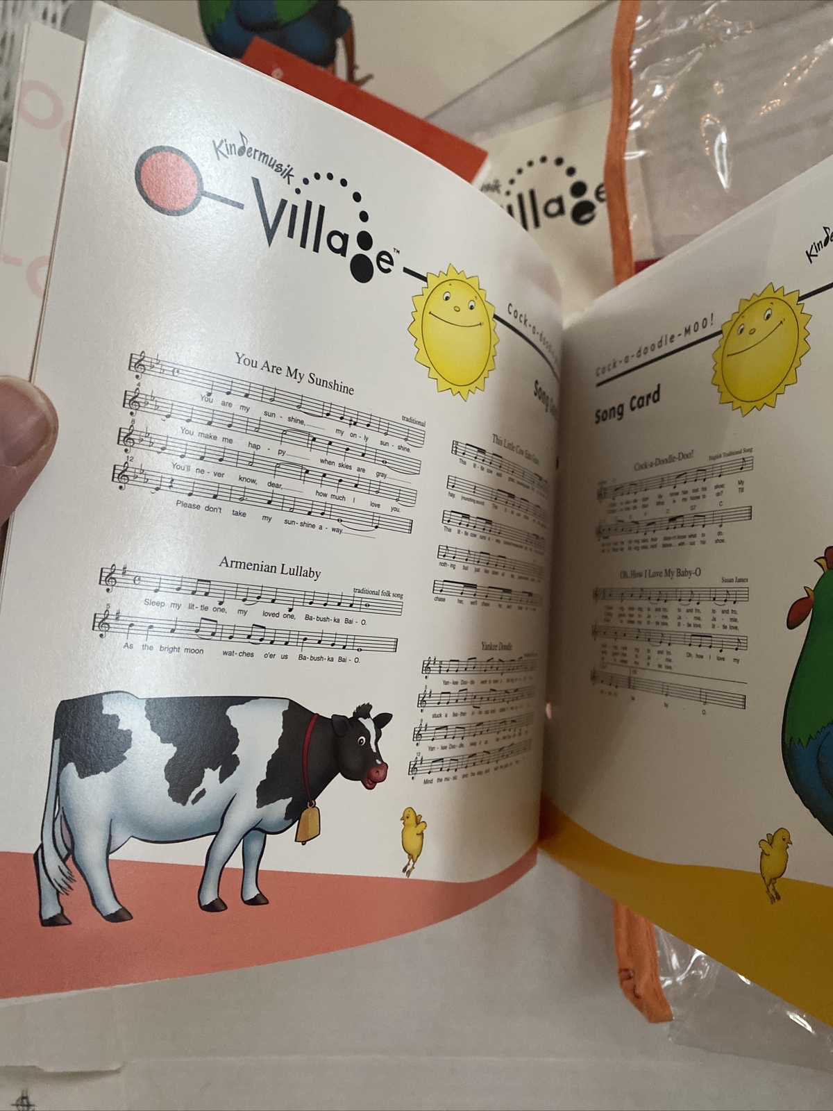 Kindermusik Village Cock A Doodle Moo Teachers Kit Book Baby Journal CD Set