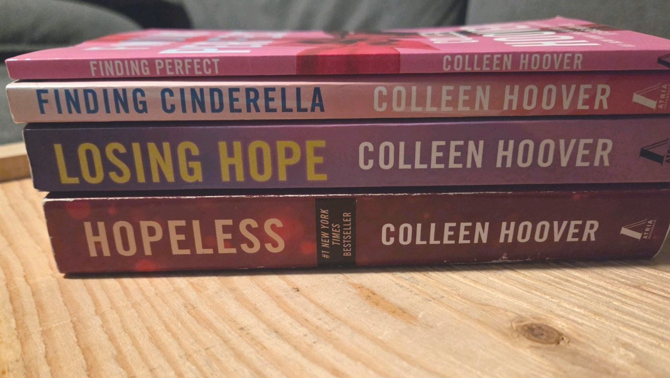 Colleen Hoover Hopeless Series Lot 4 Books Hopeless Losing Hope Finding Perfect