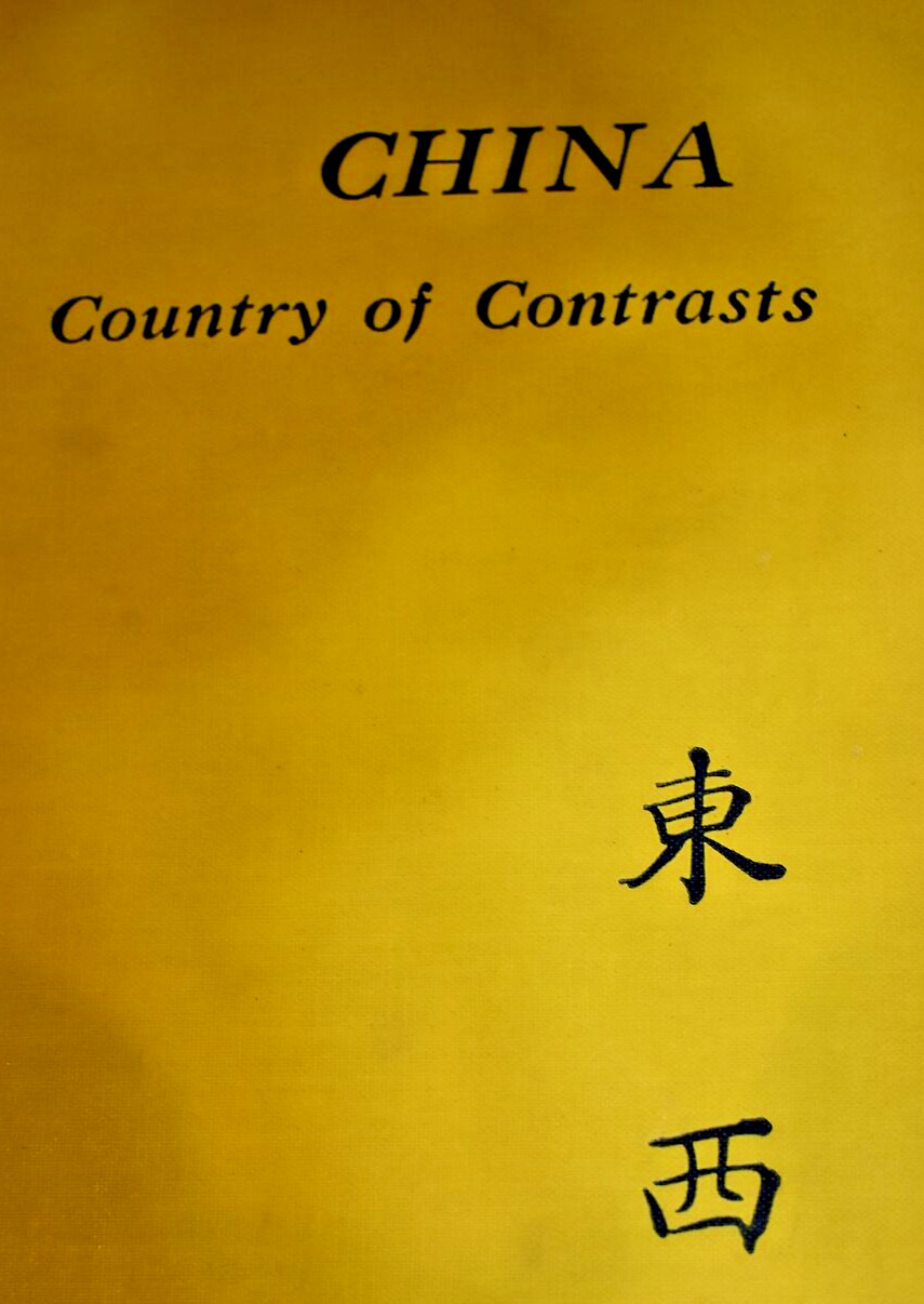 China: Country Of Contrasts Book by Nourse, Goetz Hardcover 1944 Ex-Libris