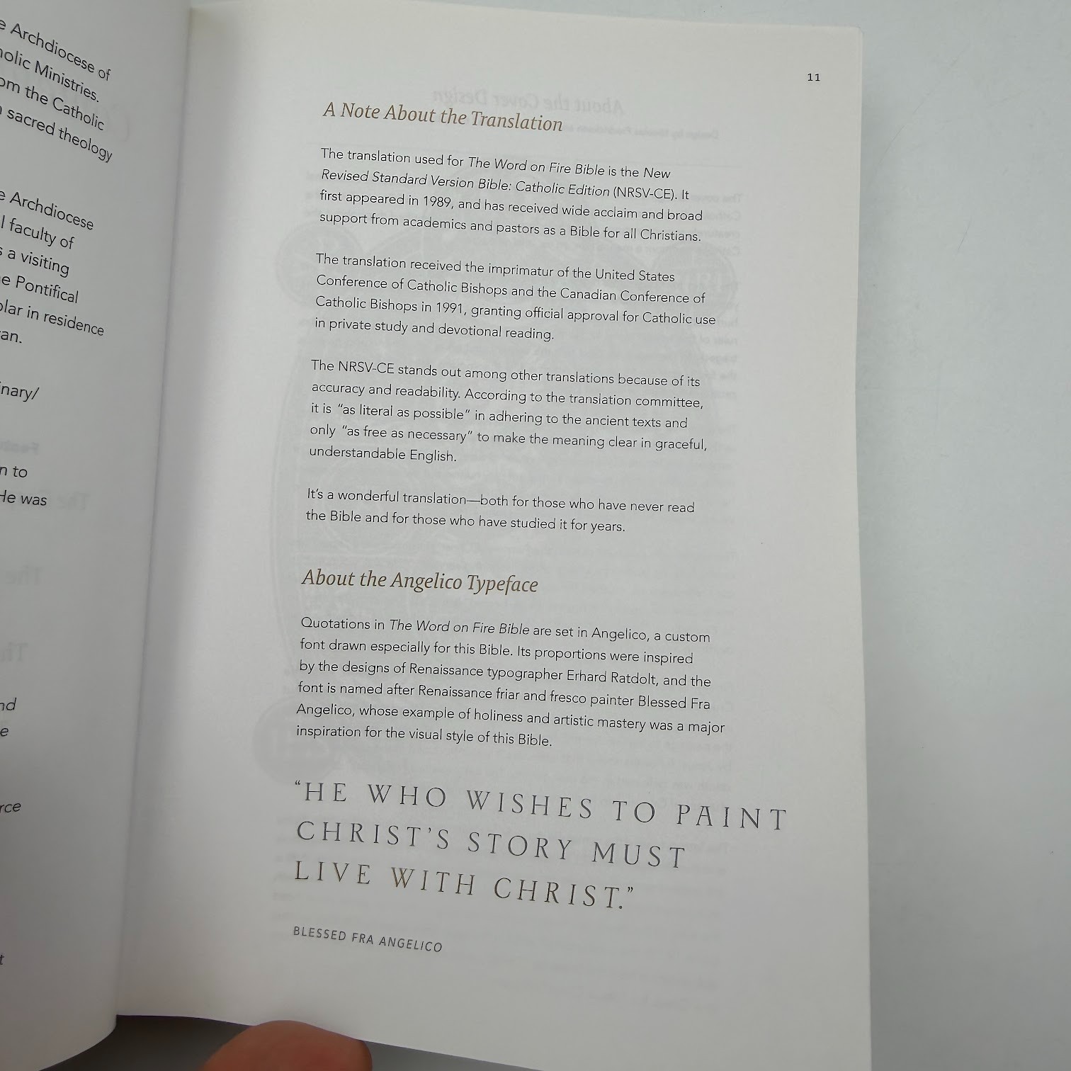 Word on Fire Bible (Volume 1) : The Gospels by Robert Barron With Commentary