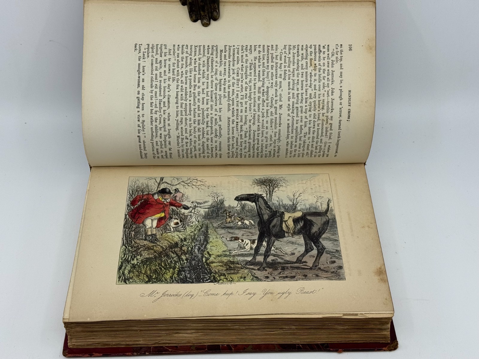 Surtees 5 Vol Set w/ Hand-Colored Plates Bradbury Agnew Leech Illustrations