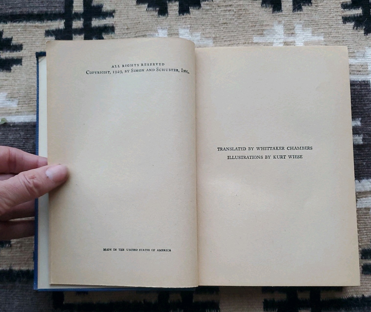 1929-Bambi- HC- By Felix Salten Illustrated By Kurt Wiese-Grosset and Dunlap