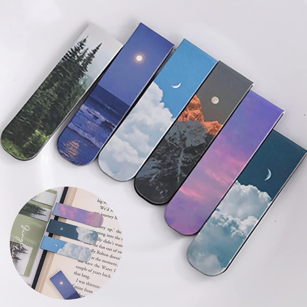 Magnetic Bookmarks Magnet Page Markers, Magnetic Page Clip for Students Teachers