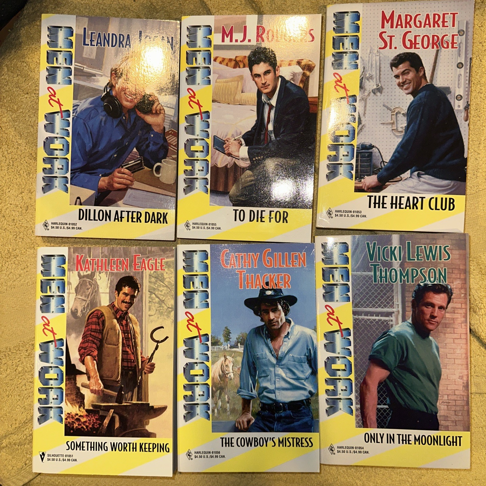 Men At work Series Paperback Romance Novels Lot Of 6 Harlequin Teen Girl Set NEW