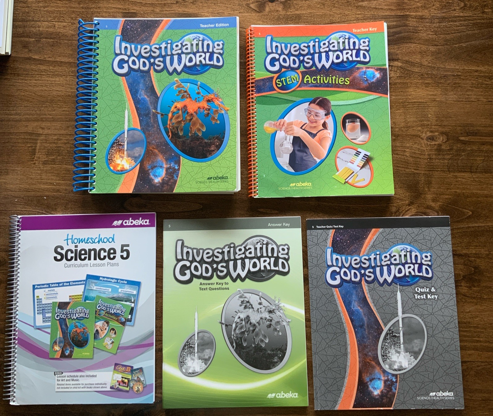 Abeka Investigating God’s World 5th Ed. Teacher Edition, Lesson Plans, And Keys