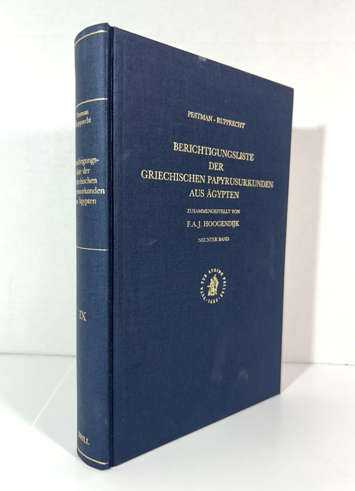Berichtigungsliste Der Griechischen Papyrusurkunden Aus Ägypten 1995 Hardcover
