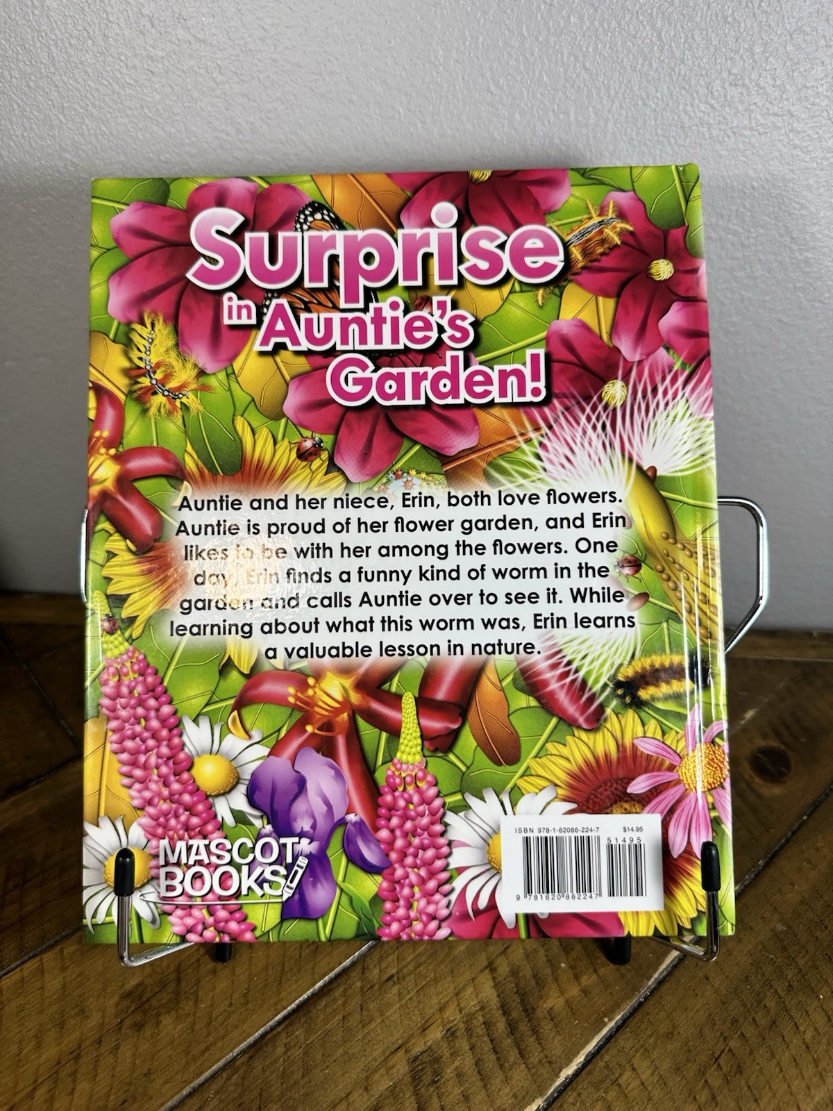 Ann Morris Surprise in Auntie’s Garden! SIGNED Hardcover Heather Varkarotas