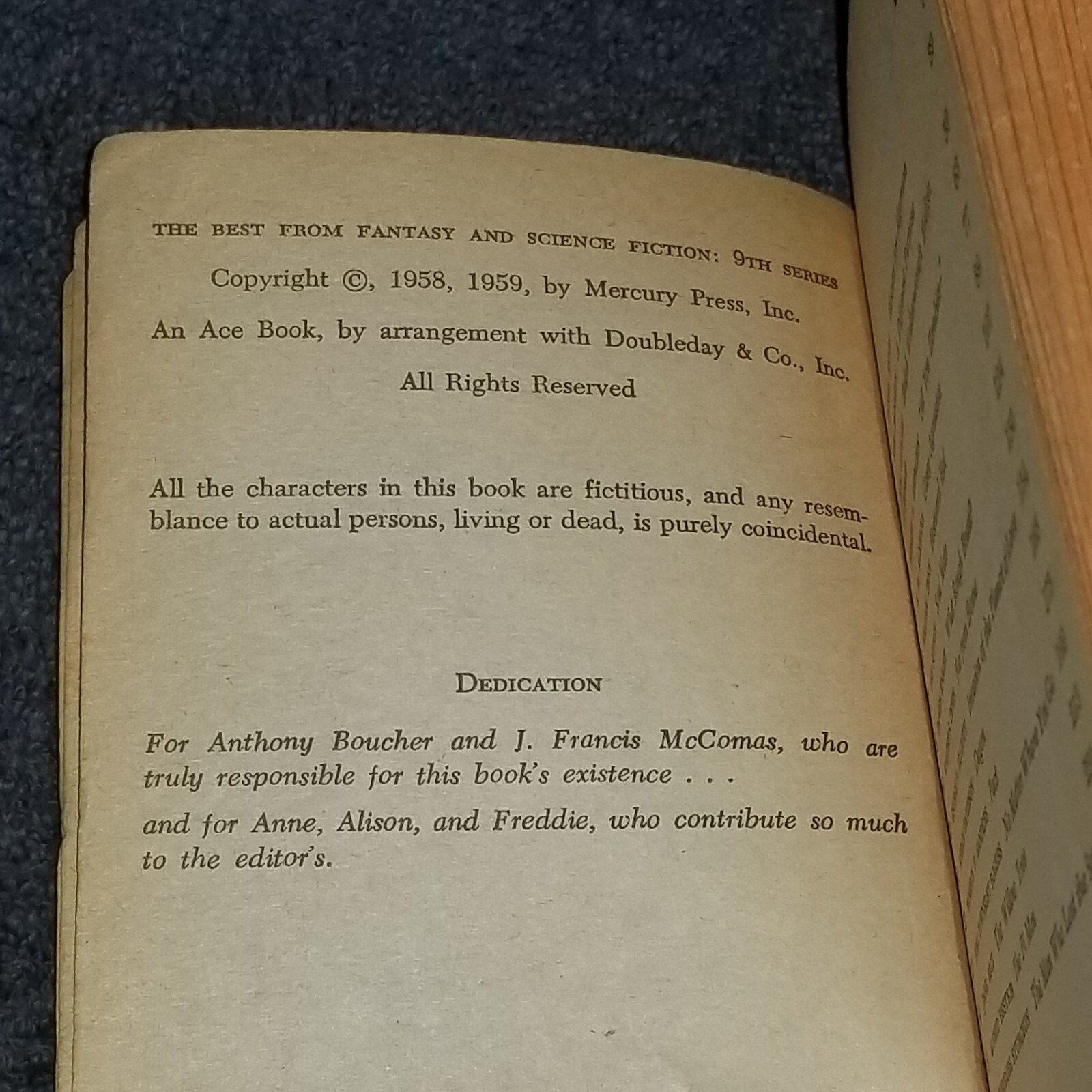 Flowers for Algernon Daniel Keyes Heinlein Tevis Bester etc 1959 Ace FREE SHIPPN