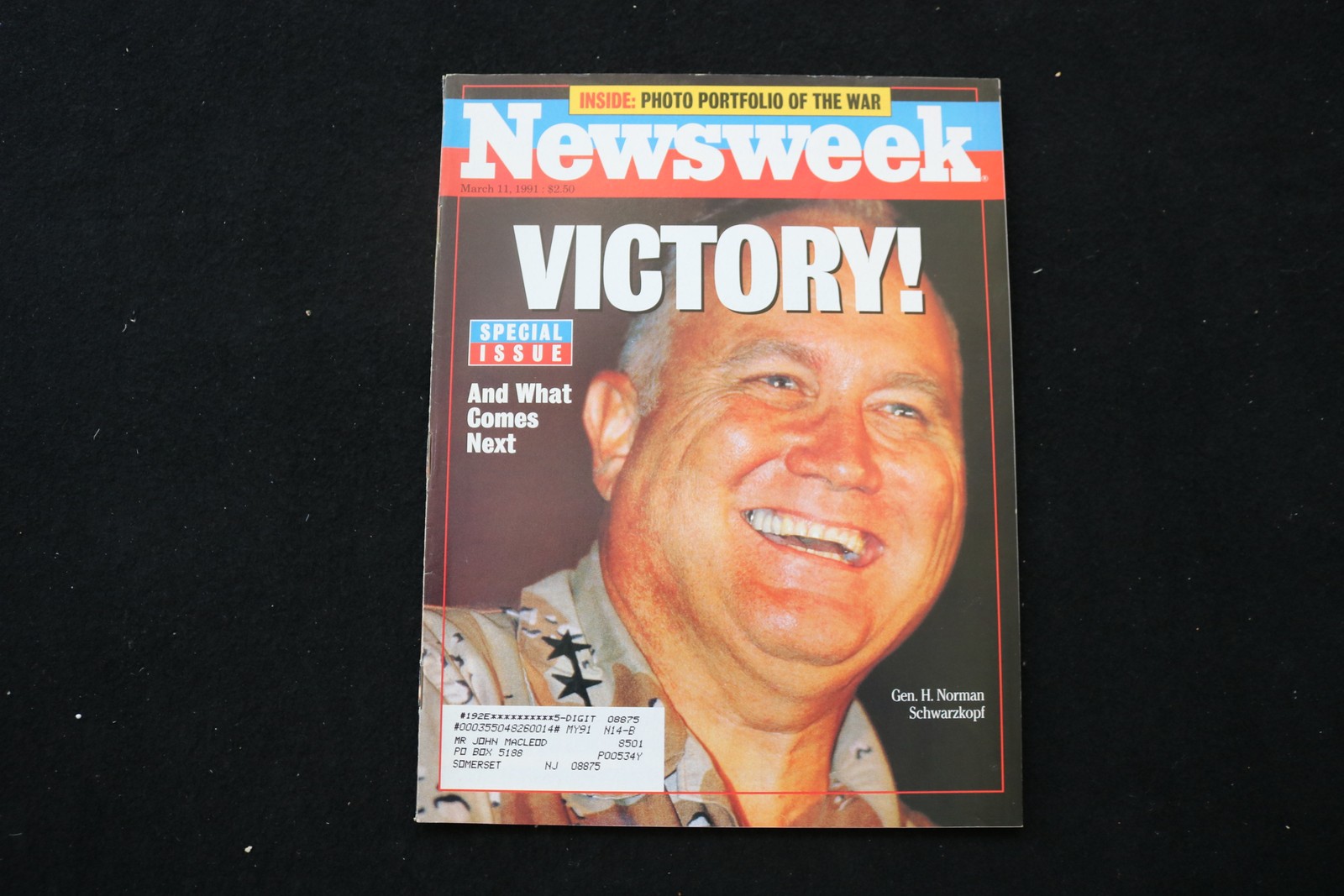 1991 MARCH 11 NEWSWEEK MAGAZINE – GEN. H. NORMAN SCHWARZKOPF COVER – NW 1138