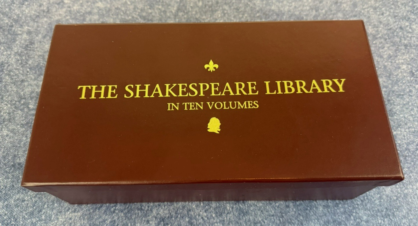 The Shakespeare Library in Ten Volumes by William Shakespeare~Box Set~Hardcovers
