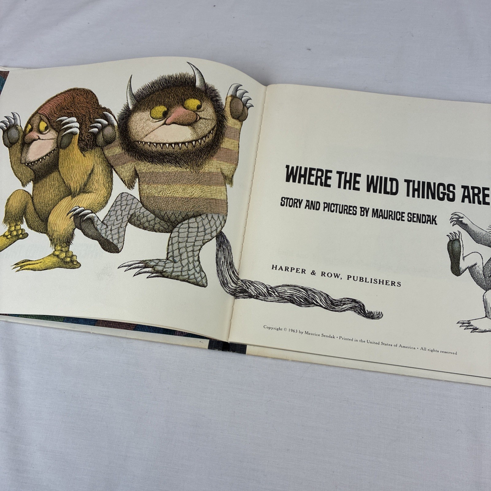 Where the Wild Things Are Maurice Sendak Harper&Row Hardcover 1963 first edition