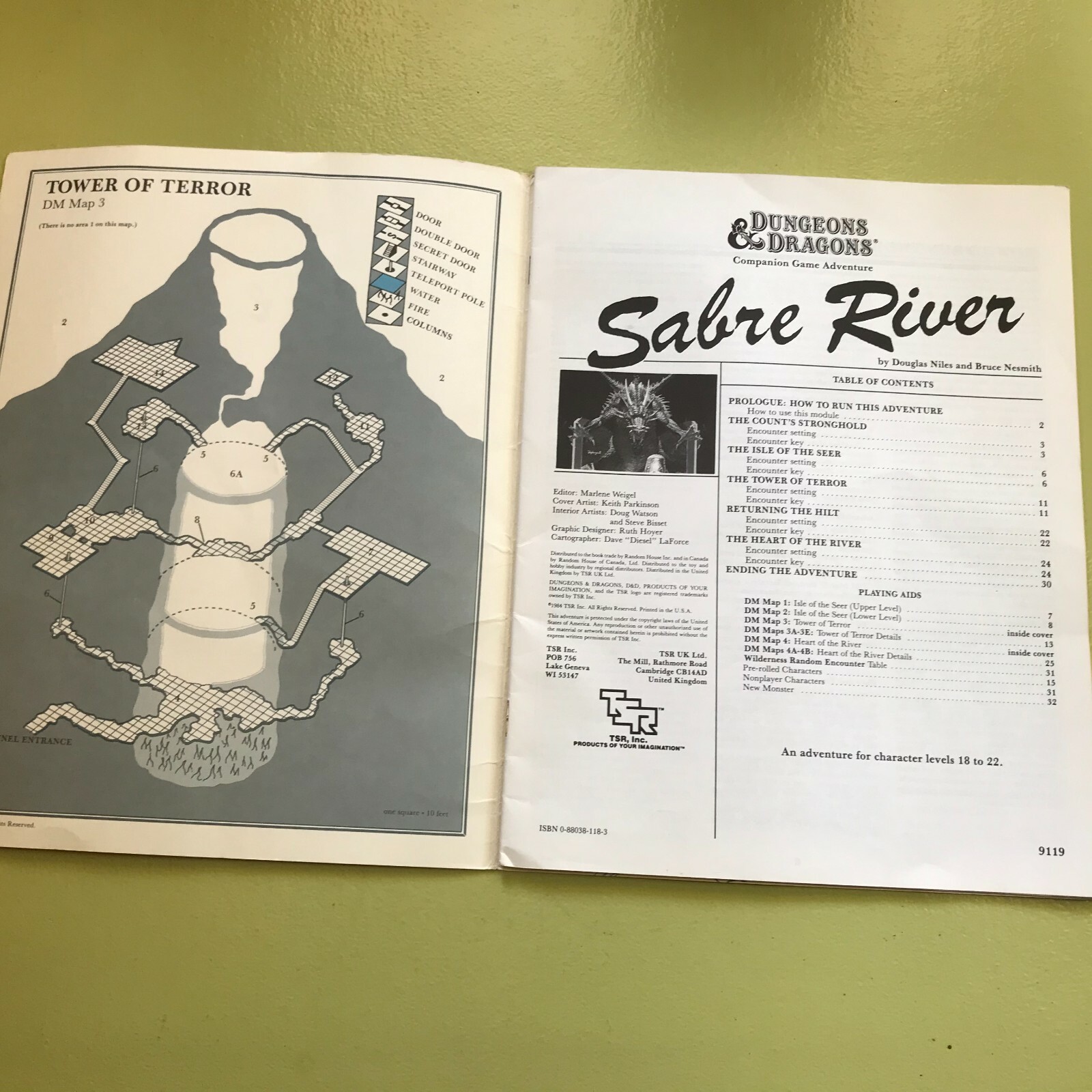 CM3 Sabre River Module Dungeons & Dragons AD&D D&D 9119 1984 niles & nesmith !