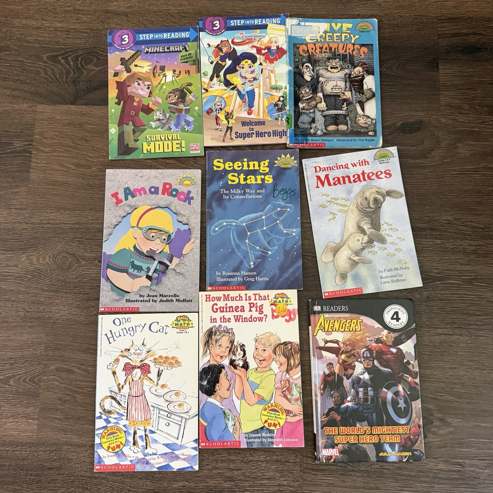 Kids Chapter & Leveled 3 4 5 Reader Book Lot 36 Minecraft Star Wars Sharks