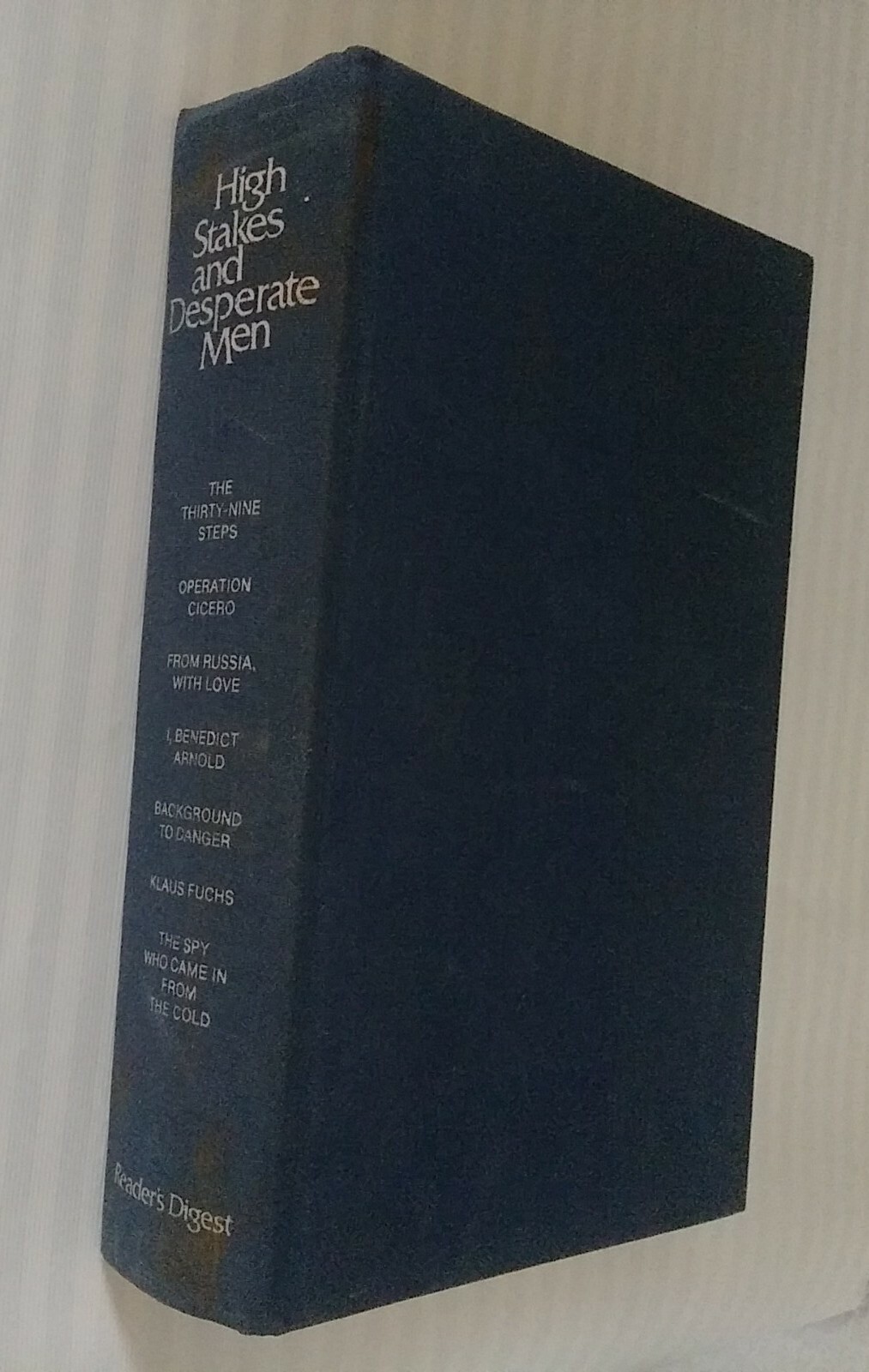 High Stakes and Desperate Men Reader’s Digest Hardcover Spy Stories
