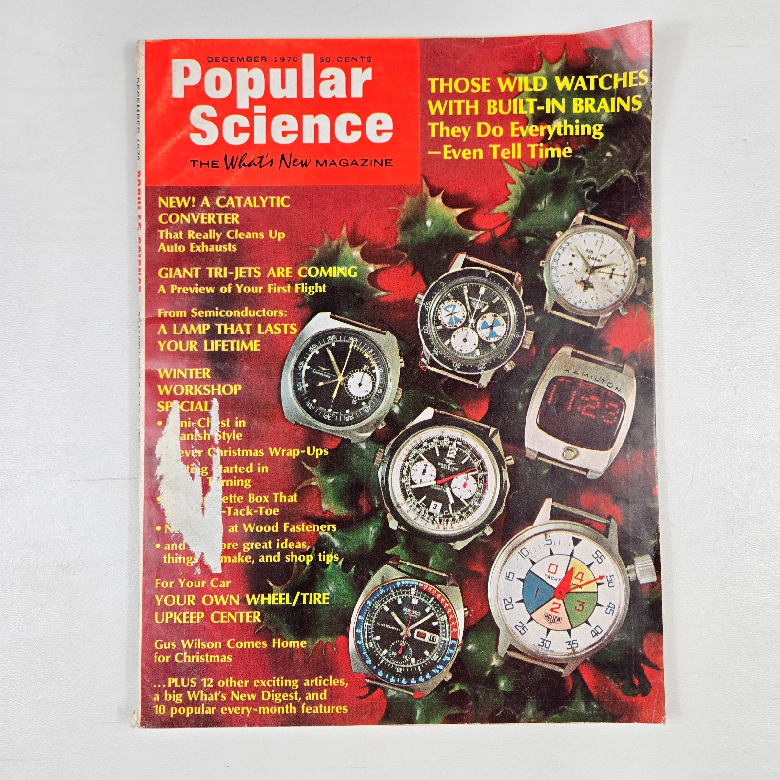Popular Science Magazine December 1970 Wild Watches with Built In Brains Vintage