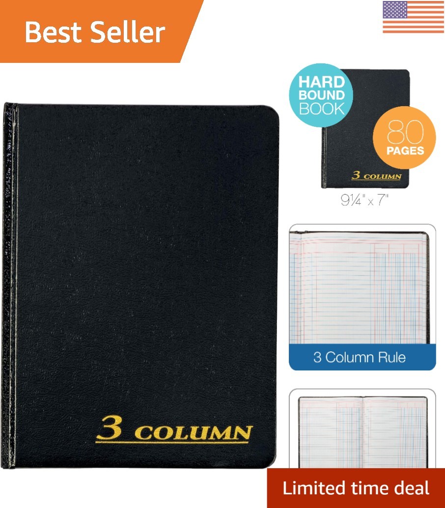 Stylish 7 x 9.25 Inches Hard Cover Account Book – 80 Pages for Professionals