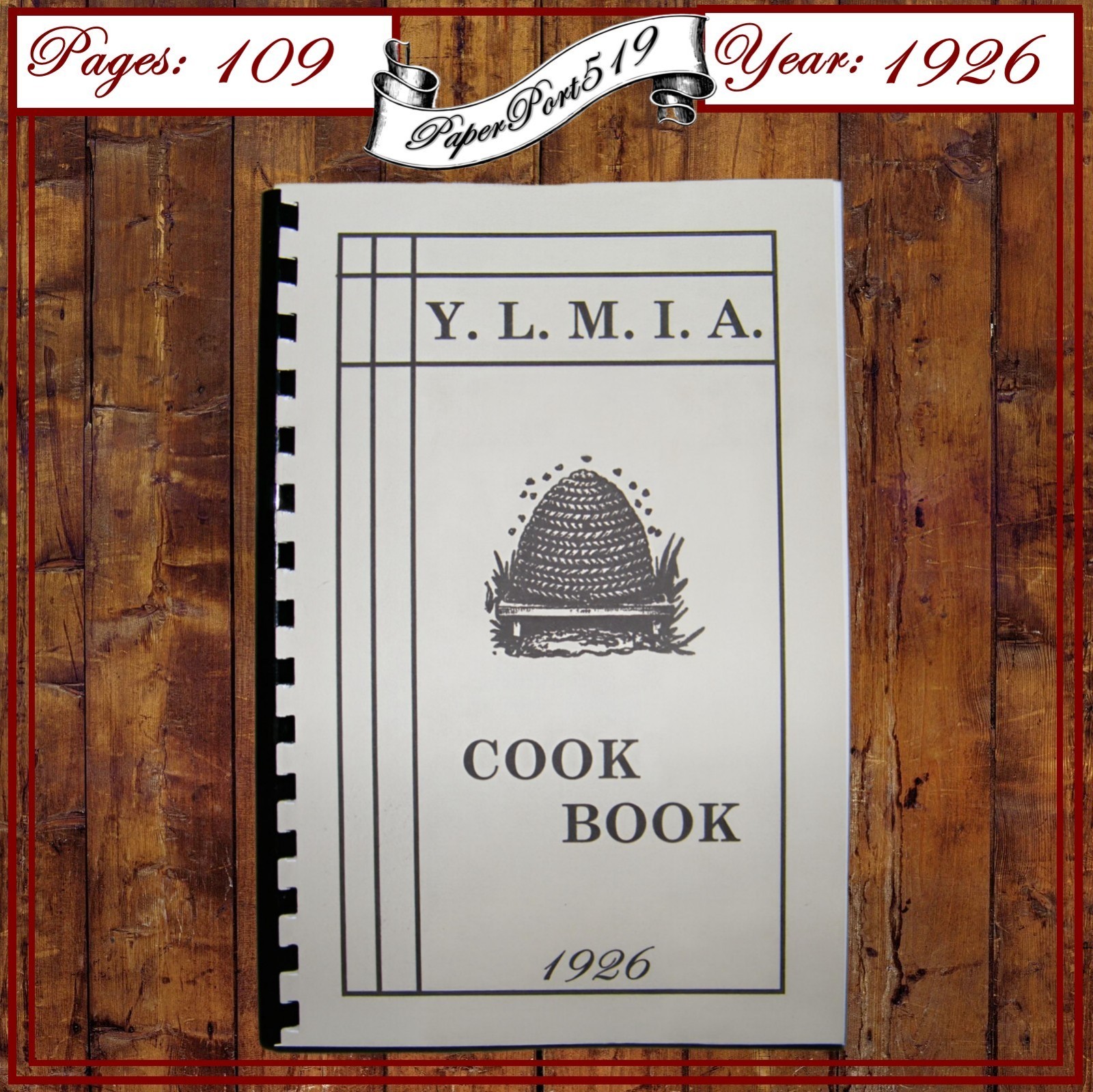 1926 Y.L.M.I.A. Vintage Cook Book 106 Pages