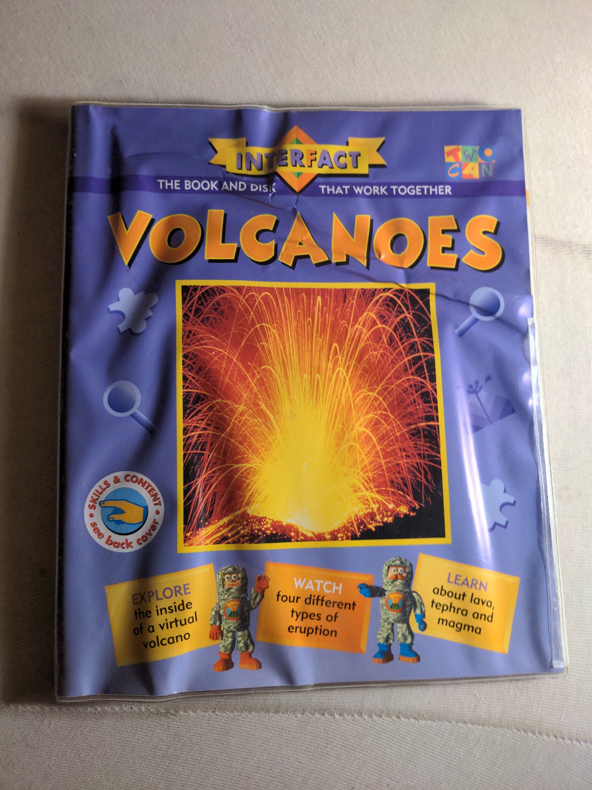 Solar System & Volcanoes Interfact CD ROM/Books VG Con.