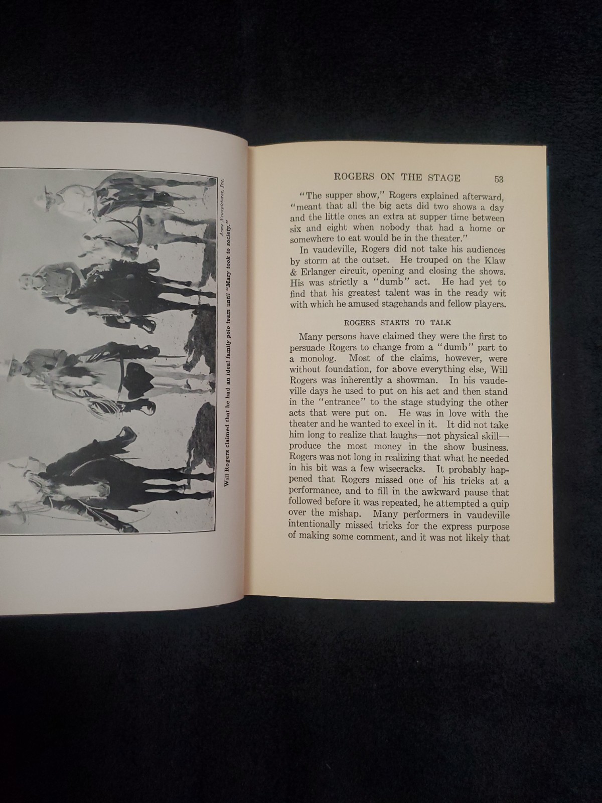 Vintage 1935 Will Rogers – Ambassador of Good Will by P.J. O’Brien