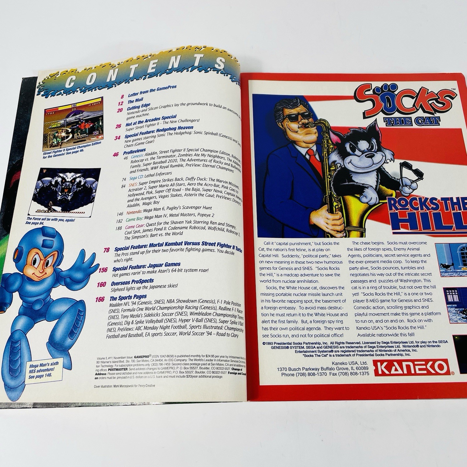 Gamepro Volume 5, #11, November 1993 Sonic Spinball and Sonic Chaos 272 pages
