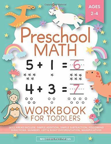 Preschool Math Workbook for Toddlers Ages 2-4: Beginner Math Preschool Le – GOOD