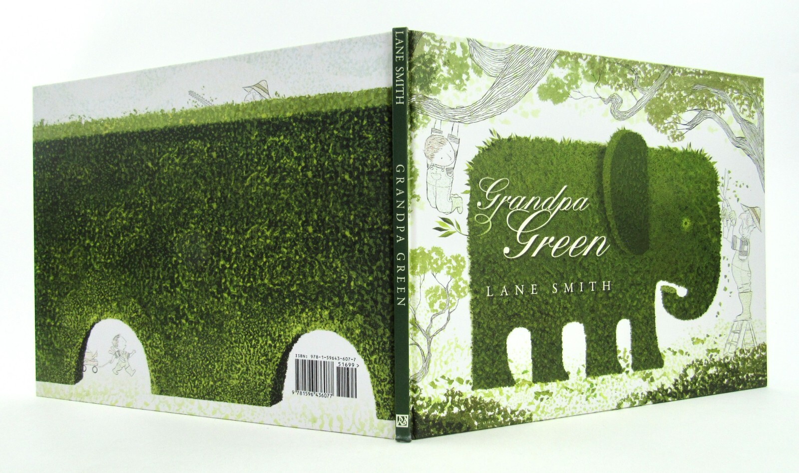 GRANDPA GREEN Lane Smith 2011 Roaring Brook Press HBDJ Signed 1st Caldecott EXC
